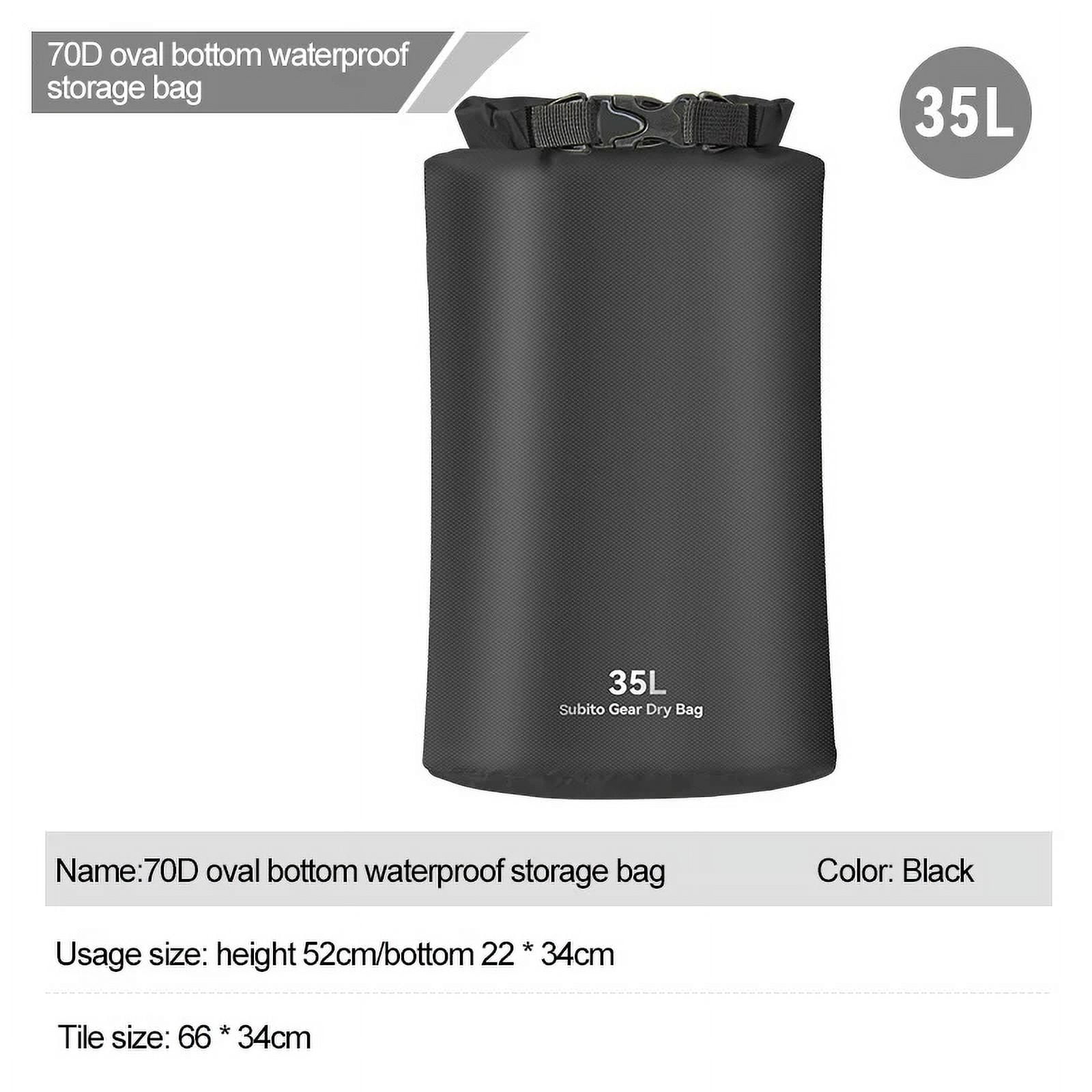 Roll Top Waterproof Dry Bag, Outdoor Storage Sack for Kayaking and Hiking