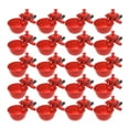 thumbnail image 1 of 20 bebederos automáticos para palomas, pollos y codornices, con volumen de agua ajustable (rojo), 1 of 7