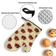thumbnail image 5 of XMXT Waterproof Oven Mitts and Pot Holders Sets, Red Pomegranate Background Sets Kitchen Cooking Heat Resistant, 4 Pcs, 5 of 8