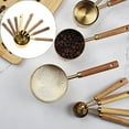 thumbnail image 4 of Stainless Steel Measuring Cups Spoons Set Wood Handle Measuring Dry Liquid Spoon Cup, 4 of 7