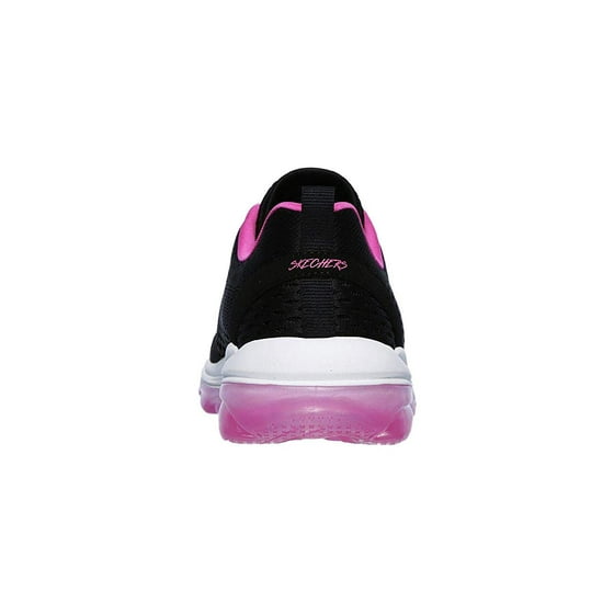 Skechers Womens Skech Air Deluxe Nighttide Sneaker Black Hot Pink 65 M Us