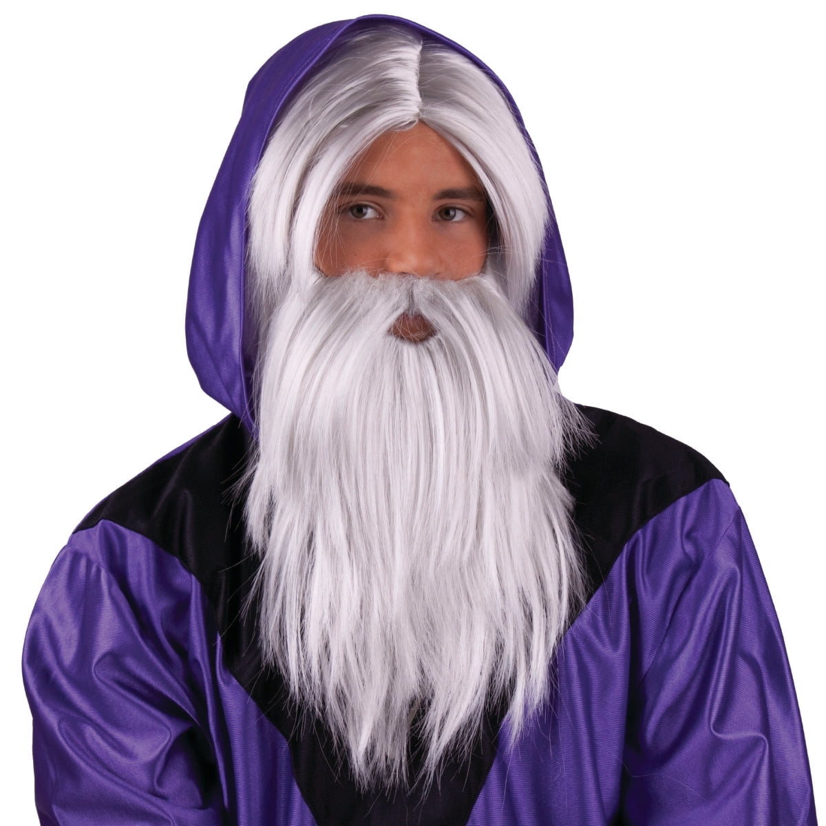 Wizard Wig and Beard Grey