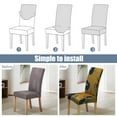 thumbnail image 4 of SUKAIKEQA Stretchy Chair Slipcovers for Dining Room Chair seat,Chair Covers for Dining Chairs Set of 6,Stretch Dining Room Chair Cover Kitchen Parsons Chair Slipcovers, 4 of 6