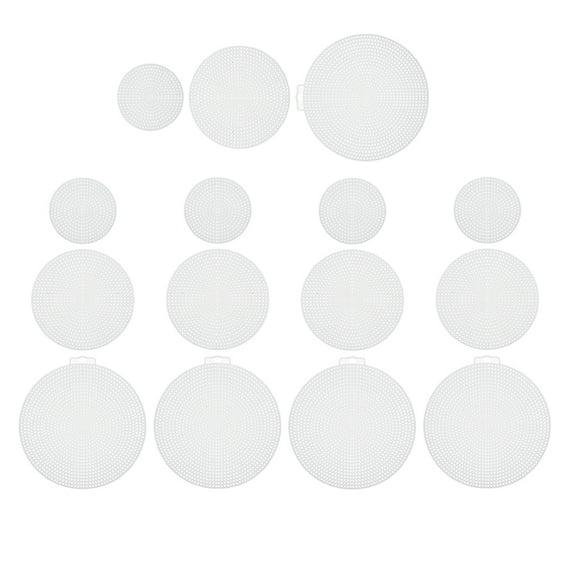 OUNONA White Plastic Canvas Sheets for Embroidery, Crochet, and Craft Projects, 15 and Wear-Resistant Pieces
