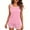 Pink, variant on hotojiny 2 Pieces Womens Tank Top Pajamas Set Soft Sleepwear Sleeveless T-Shirt and Shorts Summer Loungewear Pjs Set
