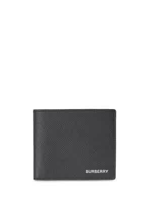 burberry leather bifold wallet