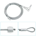 thumbnail image 3 of Uxcell 2 Pack 13.6ft Garage Door Cable 0.12'' Dia Torsion Spring Wire Cable for 12ft Garage Door Galvanized Steel, 3 of 5