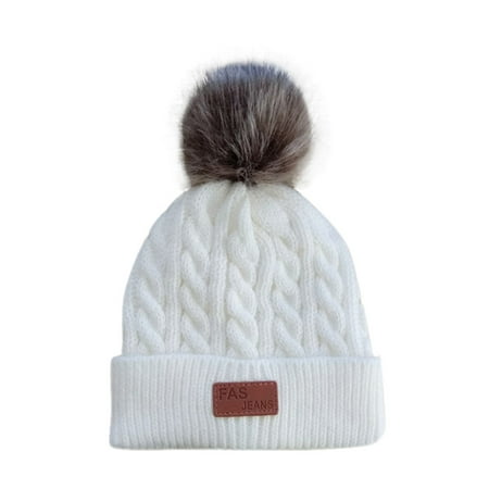 

Qufokar Baby Boy Books Wipes Sensitive Ball Cotton Warm for Boys Letter Cap Baby Knitted Hats Children Girls Baby Care