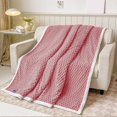 thumbnail image 3 of Anckoeil 4.92Ft×6.56Ft Soft Bubble Fleece Blanket Warm and Soft Single Layer Double-Sided All-Season Solid Color Plush Blanket, 3 of 7