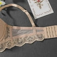 thumbnail image 5 of Sopiago Women's Full Coverage Bras Unlined Lace Sexy Plus Size Womans Bra Beige,L, 5 of 7