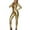 Gold, variant on Women's SBodysuit Zip Front Glossy Full Body Suit Wet Look Leather Zip Back Catsuit Clubwear for Dance Theater Shows Gold