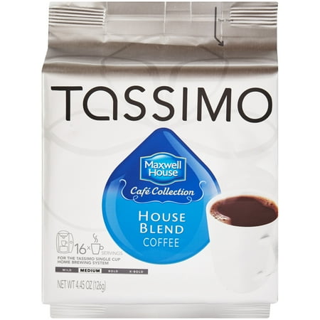 Tassimo Maxwell House Café Collection House Blend Coffee T Discs 16 ct Bag