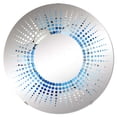 thumbnail image 2 of Designart "Cobalt Blue Mosaic in Coastal Style II" Geometric Starburst Round Wall Mirror - Oval Printed Decorative Mirror - Multiple Color Options, 2 of 5