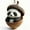 Panda, variant on YardVibe Forest Animal Acorn Ornaments – Cute Cozy Forest Christmas Ornaments, Christmas Acrylic Ornaments 2D Cartoon Animal Holiday Decorations for Tree, Hedgehog
