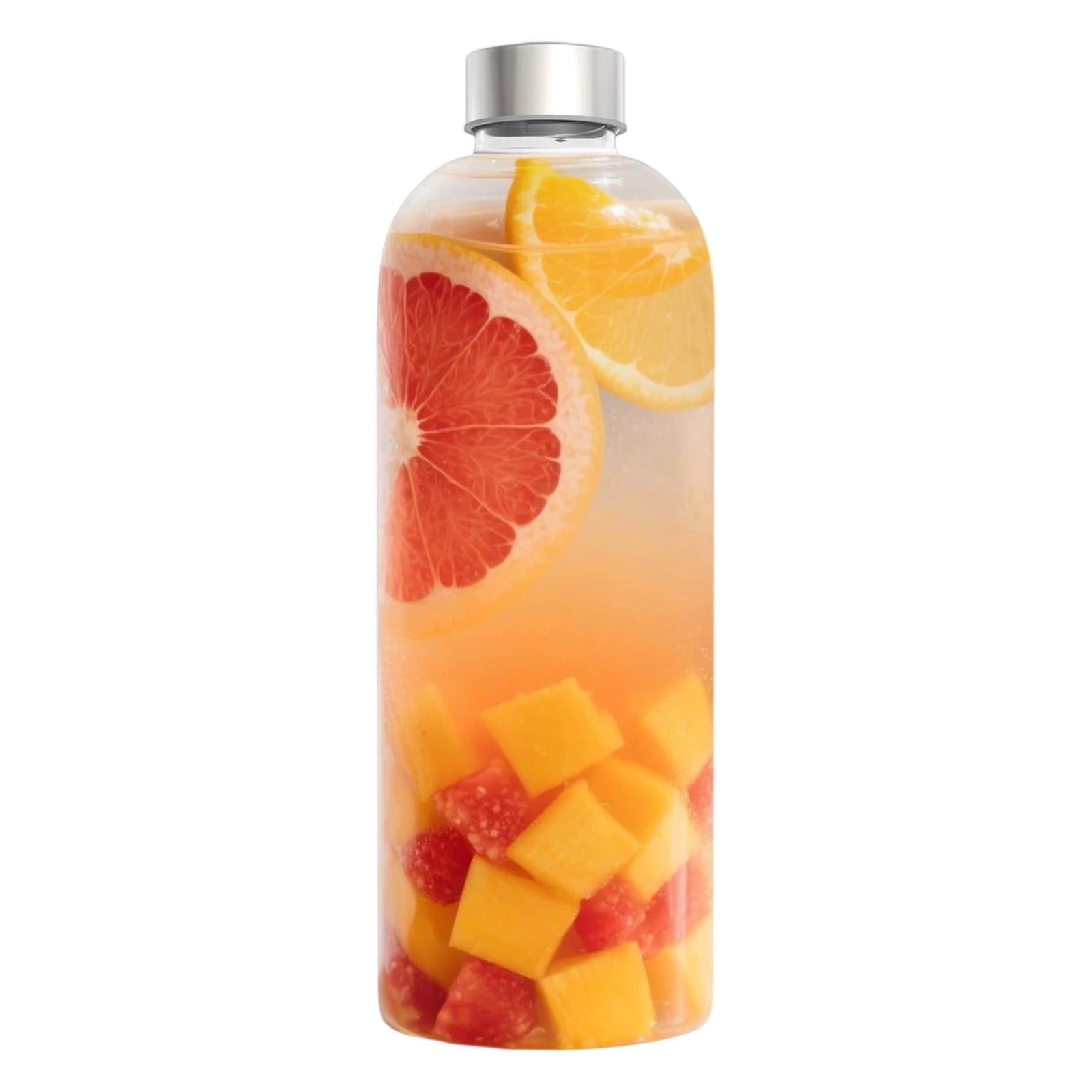 cpengpj Premium 1000ml Borosilicate Glass Water Bottle with Stainless Steel Lid, Leakproof, Dishwasher Safe, Temperature Resistant for Hot and Cold Drinks