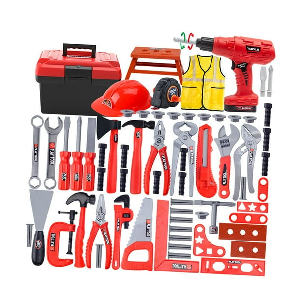 Tachiuwa Kids Tool Set Educational Toy with Toy Tools Box for Kids