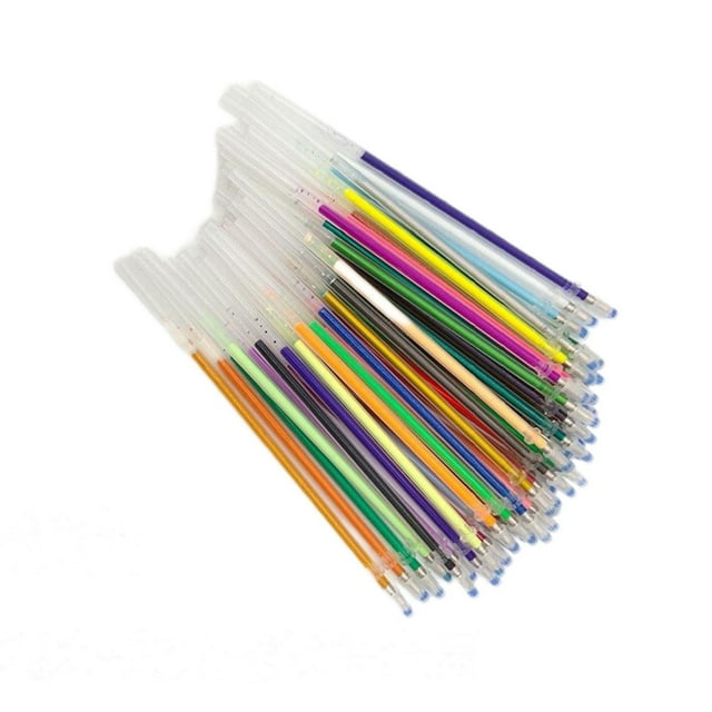 24/36/48 Color Flash Gel Pen Set, High-Quality Gel Pens for DIY Projects & Crafting, Fluorescent Ink, 1.0mm Tip for Smooth Writing, Colorful Gel Pens for Scrapbooking & Office Stationery