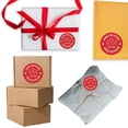 thumbnail image 2 of Koyal Wholesale Round Small Business Labels, Red Handle With Care, Set of 120, 2 of 3