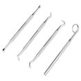 thumbnail image 1 of Professional Dental Hygiene Kit - 4 Pack Stainless Steel Silver, 1 of 3