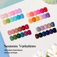 thumbnail image 3 of Set de esmaltes de uñas Beetles Gel Polish, 48 colores, con kit de capas, 3 of 6