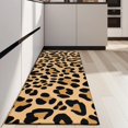 thumbnail image 4 of Beige and Black Of Leopard Print Kitchen Rug Mat,Kitchen Runner Rugs Non Skid Washable,Decorative Kitchen Floor Mats for Kitchen,Sink,Laundry,17"X47", 4 of 5