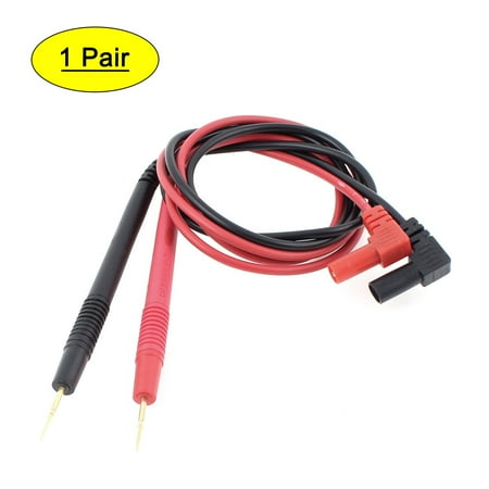 Banana Connector Digital Multimeter Probe Test Tester Cable Red Black Pair
