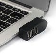 thumbnail image 4 of Inteprter 3 puertos USB 2.0 Mini Rotate Splitter Adapter Hub para PC Notebook Laptop 6J16 Juegos de teclado y mouse para computadora, 4 of 8