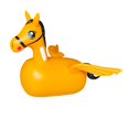 thumbnail image 1 of Caballo inflable de juguete, juguetes de animales saltarines, artículos de fiesta, niños y niñas, juguete inflable para montar y saltar para juegos al, 1 of 7