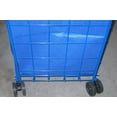 thumbnail image 3 of Shopping Cart with Double Basket and Liner with top cover Jumbo size Strong Frame swivel wheels holds 150 lbs Blue color, 3 of 7