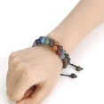 thumbnail image 2 of Pulsera de cuentas de chakras, 7 chakras, cristales curativos, pulsera de piedras para yoga, pulseras de meditación, relajación, antiestrés, brazalete para mujeres y hombres., 2 of 4