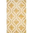 thumbnail image 3 of Safavieh Dip Dye Jolyon Geometric Wool Area Rug, Gold/Ivory, 4' x 6', 3 of 12