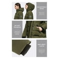 thumbnail image 4 of Orolay Womens Quilted Jacket Hooded Coats Winter Down Jacket Thickened Coat Black M, 4 of 5