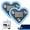 Blue*2pcs, variant on Solar Heart-Shaped Ambient Light, Solar Powered Wireless LED Heart Shape C Pillar Neon Light, 2026 New Car LED Ambient Lights, Ip65 Waterproofs