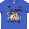 thumbnail image 4 of Inktastic My Great Grandma Loves Me with Sloth and Hearts Boys or Girls Toddler T-Shirt, 4 of 5