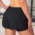 thumbnail image 7 of COMVALUE Women's Running Shorts with Zipper Pocket 2 in 1 High Wasited Workout Athletic Gym Yoga Spandex Shorts for Women Black S, 7 of 7