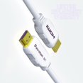 thumbnail image 2 of Pacroban 8K HDMI Cable (30ft) White, 8K 60Hz, 4K 120Hz, 10K Resolution, 48Gbps Bandwidth, Dynamic HDR, HDCP 2.2 & 2.3, eARC, ALLM, QFT, QMS, VRR, DTS, 2 of 8