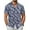 Navy Floral, variant on COOFANDY Mens Hawaiian Shirt Short Sleeve Buttoon Down Shirts Casual Tropical Floral Summer Linen Shirts A-green- Palm Leaf XXXXL