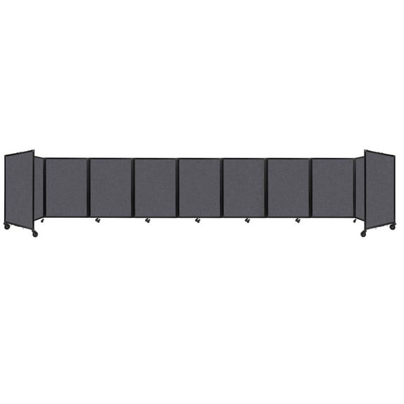 Versare Room Divider 360 Folding Portable Partition | Freestanding Decorative Room Separator | 3, 5, 7 or 9 SoundSorb Panels Wide | Up to 7'6" Tall