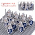 thumbnail image 4 of 11 Pcs Build Your Own Castle World LOTR - Dwarves Elves Knights Figures Set, MOC Compatible Building Blocks with Non-Combat Props, Fans Day Gift, 4 of 10