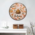 thumbnail image 2 of Yayeee Wall Clock Battery Operated 9.5" Silent Quartz Non-Ticking for Living Room Decor, Campfire Pattern, 2 of 8