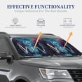 thumbnail image 4 of Sikiie Space Skeleton Meditation Print Foldable Car Windshield Sun Visor, Car Window Sunshade Suitable for Sedan, SUV and Truck Car Accessories-Small, 4 of 6