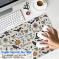 thumbnail image 4 of Long Mouse Pads for Desk,Beige Halloween Pumpkin Skull Bat Desk Mats on Top Of Desks, Desk Mouse Pad Extra Large with 3mm Non-Slip Base and Stitched Edge for Gaming,Work,Home 31.5"x11.8", 4 of 5