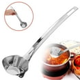 thumbnail image 4 of XKHZJL Filtering Soup Oil Stainless Steel Spoon Cooking Fat Separator Skimmer Durable Spoon Cooking Filter Durable Soup Strainer, 4 of 9