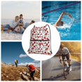thumbnail image 6 of Naloa Red Food Drawstring Backpack String Bag Cinch Water Resistant for Gym Shopping Sport Yoga, 6 of 6