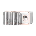 thumbnail image 4 of Toothbrush Holder, Clean Placing Smoothly Appearance ABS PS Sturdy Toothbrush Rack Drilling Free with Toothpaste Dispenser for Hotel Black,White, 4 of 8