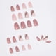 thumbnail image 2 of Prensa brillante en las Uñas pegamento pegamento de almendra medio Uñas acrílicas con líneas doradas, 2 of 5