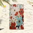 thumbnail image 5 of Lksixu 2 in 1 Packable Beach Towel & Backpack, Floral Print Microfiber Beach Towel with Built-in Storage, Sand Free Quick Dry Bath Towel Convertible Beach Mat & Carry Bag for Pool Camping Travel, 5 of 9