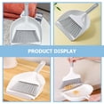 thumbnail image 2 of HEATSHAKING 1Set Compact Grey Mini Broom and Dustpan Desktop Cleaning Portable Design 13.8x8.3in, 2 of 8