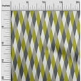 thumbnail image 1 of oneOone Cotton Silk Lime Green2 Fabric Argyle Check Dress Material Fabric Print Fabric By The Yard 42 Inch Wide, 1 of 4