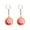 Pink, variant on 2Pcs Dumpling Keychain, Dumpling Fidget T'oys Fidget Keychain, Cute 3D Printed Sensory Clicker T'oys Mini Sensory T'oy Anxiety and Stress Relief for Adults